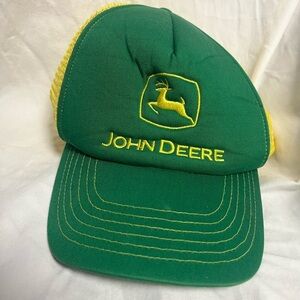 Vintage John Deere Snapback Mesh Trucker Hat Cap by Cary Francis Group